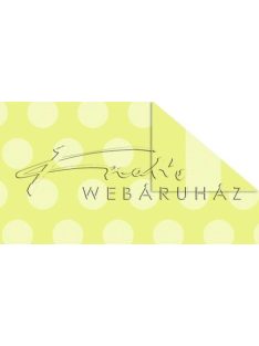   Happy Papír kétoldalas - világos/élénkzöld Polka pöttyös és csíkos mintás karton, A4, 1 lap