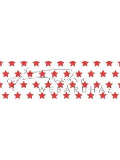   Happy Papír kétoldalas - Piros csillagos karton, apró csillag mintával 29,5x20cm, 1 lap