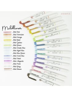   Zebra Mildliner Szövegkiemelő Szett - Kétvégű - 15 db-os készlet