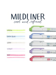   Zebra Mildliner Szövegkiemelő Szett - Cool & Refined - 5 db-os készlet