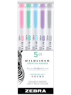   Zebra Mildliner Szövegkiemelő Szett - Kedvencek - 5 db-os készlet