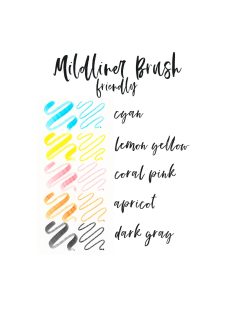   Zebra Mildliner Szövegkiemelő Szett - Ecsetvégű, Friendly - 5 db-os készlet