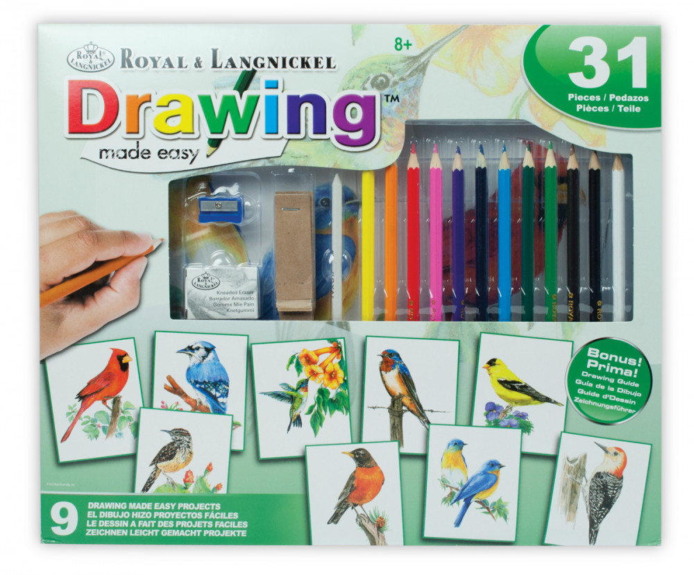 Hobby művész - Grafikai ajándékkészlet -Színes madarak