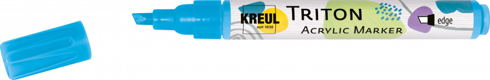 KREUL Triton Akril Filctoll Vágott heggyel (1-4 mm) - Világoskék